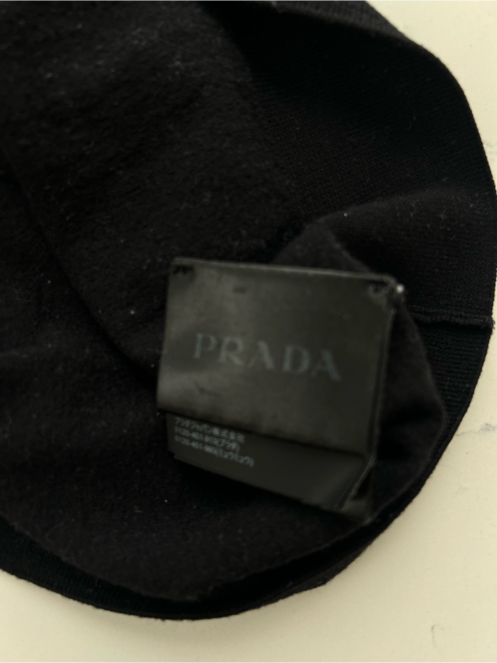 Authentic Prada Black Short Sleeve Knit wool sweater with Logo - Picture 3 of 5